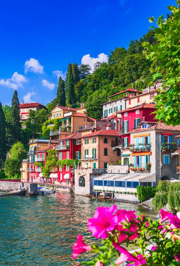 Varenna, Italy - Lake Como in Lombardy Stock Photo - Image of alps ...