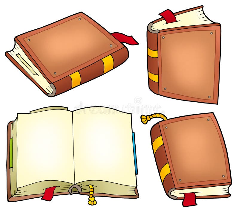 Varia accumulazione di vecchi libri illustrazione di stock Varia accumulazione di vecchi libri illustrazione di stock