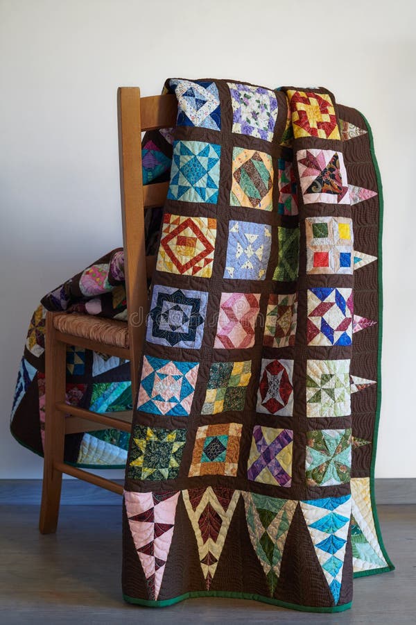 Variant of the Wellknown Quilt Dear Jane on Chair Stock Photo Image of texture, quilt 169209732