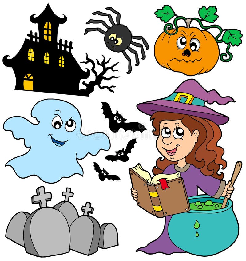 Various Halloween images 5 - vector illustration. Various Halloween images 5 - vector illustration.