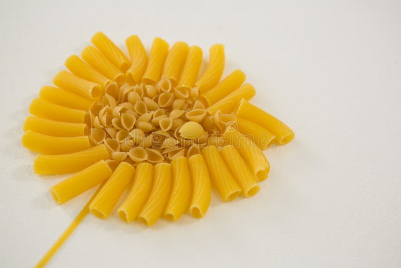 Varieties of Pasta Forming Flower Stock Image Image of creativity