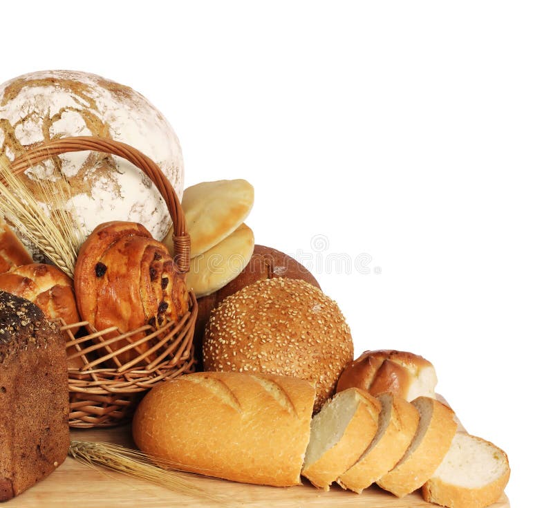 Variety of bread stock image