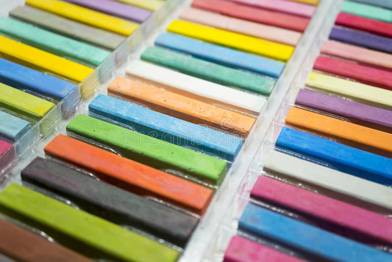 Pastel Chalk Colors stock photo. Image of colours, object 6568844