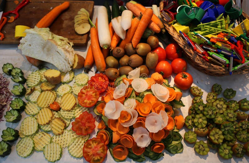 Carved vegetables