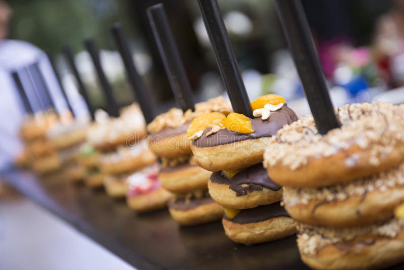 Variety Donut in Coffee Shop Stock Photo Image of doughnut, bake