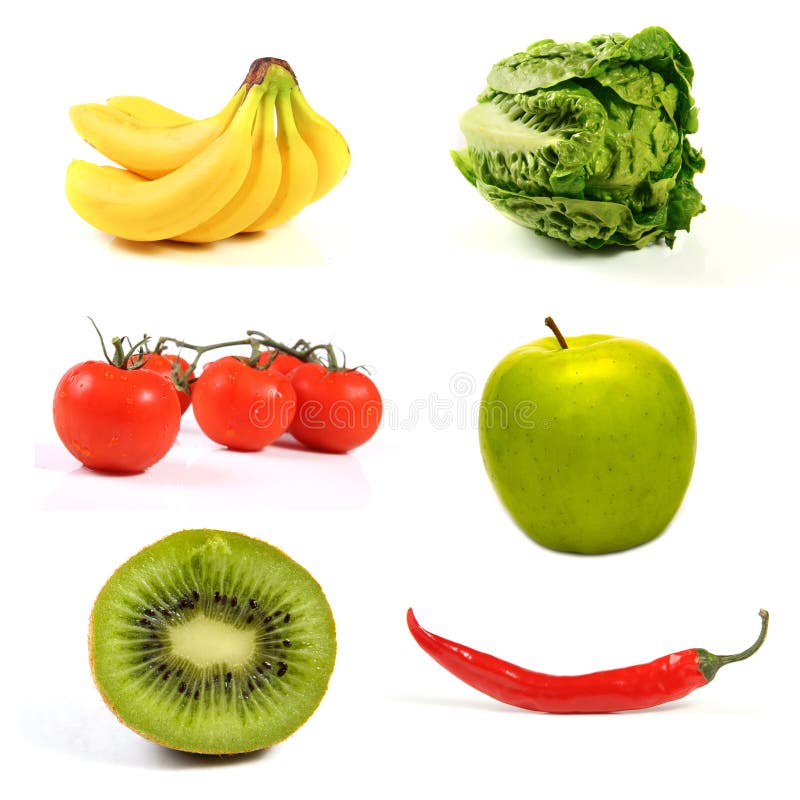 Variety of fruits and vegetables