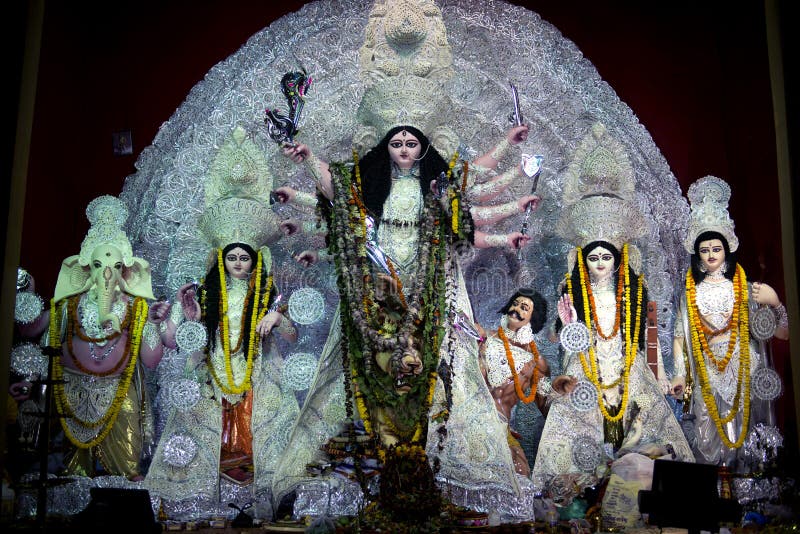 A variety of Idols of Maa Durga at Durga puja