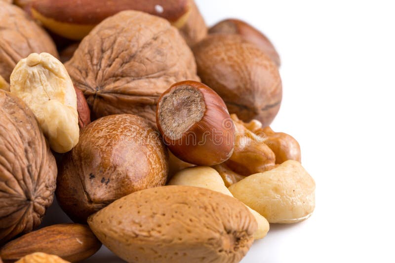 Variety of Mixed Nuts stock photo. Image of brazil, almond 271288626