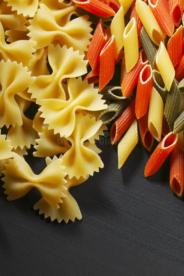 Variety of Types and Shapes of Italian Pasta Stock Photo Image of