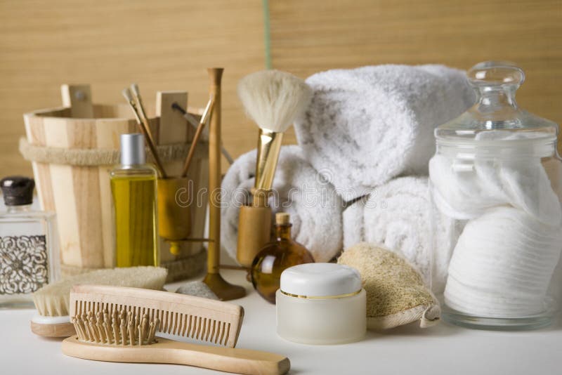 Various bathroom products stock photo Various bathroom products stock photo