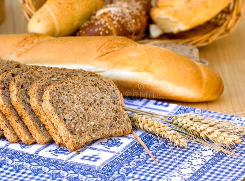 Various bread and pastry