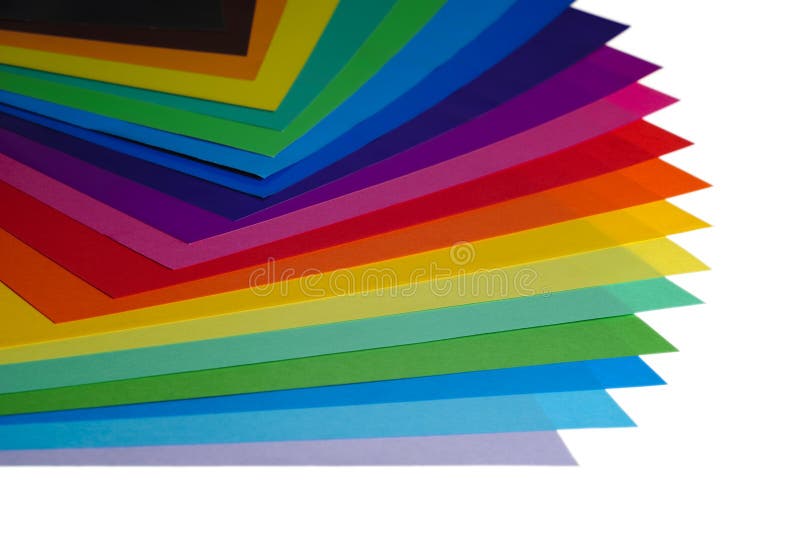 Various color paper stock image. Image of paper, print 11847911