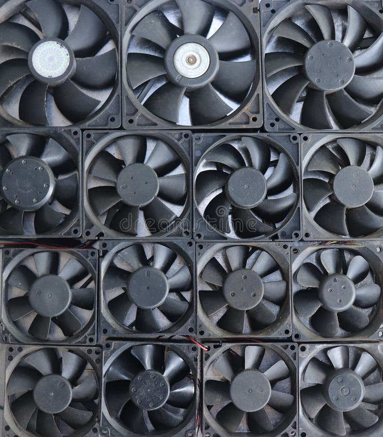 Computer Fans with Lighting. Stock Photo Image of driven, decoration