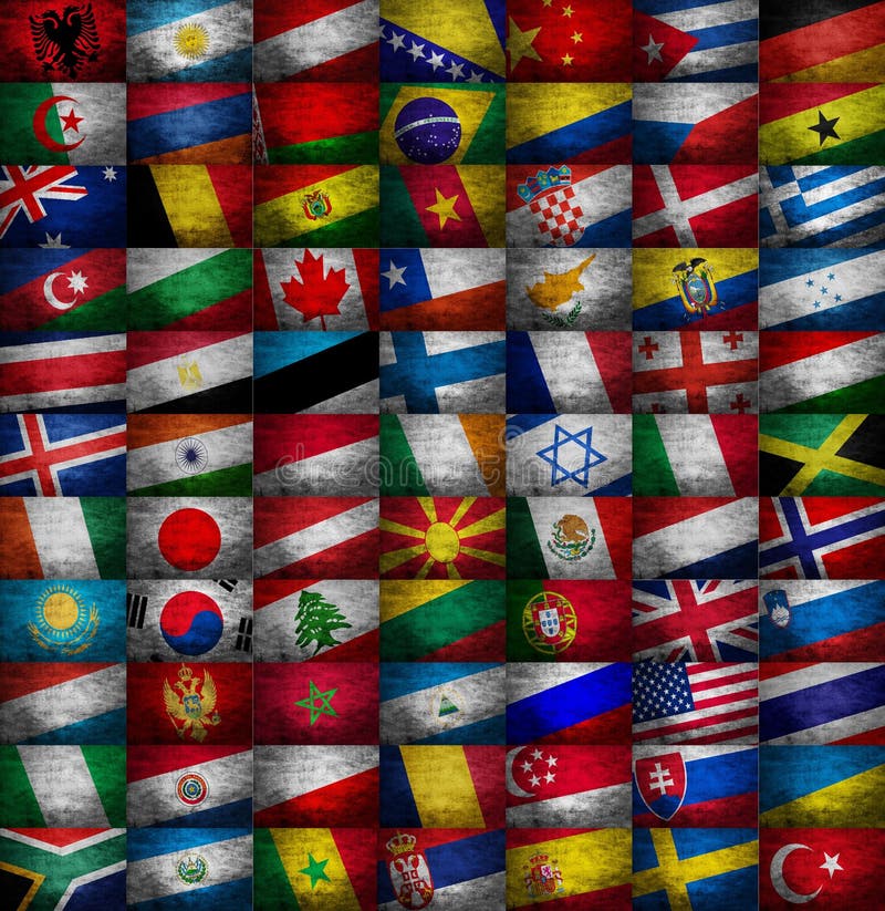 Various country flags stock photo. Image of nation, blue 13301882