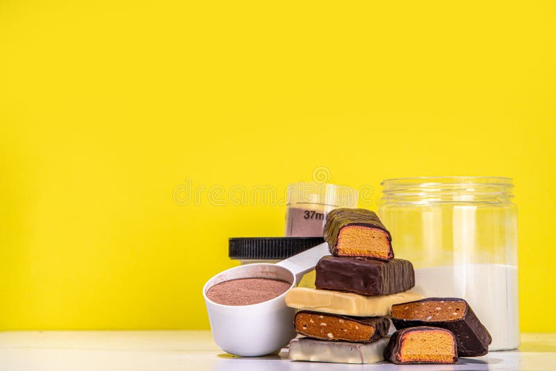 Various energy protein bar stock photo. Image of muscle 271875476