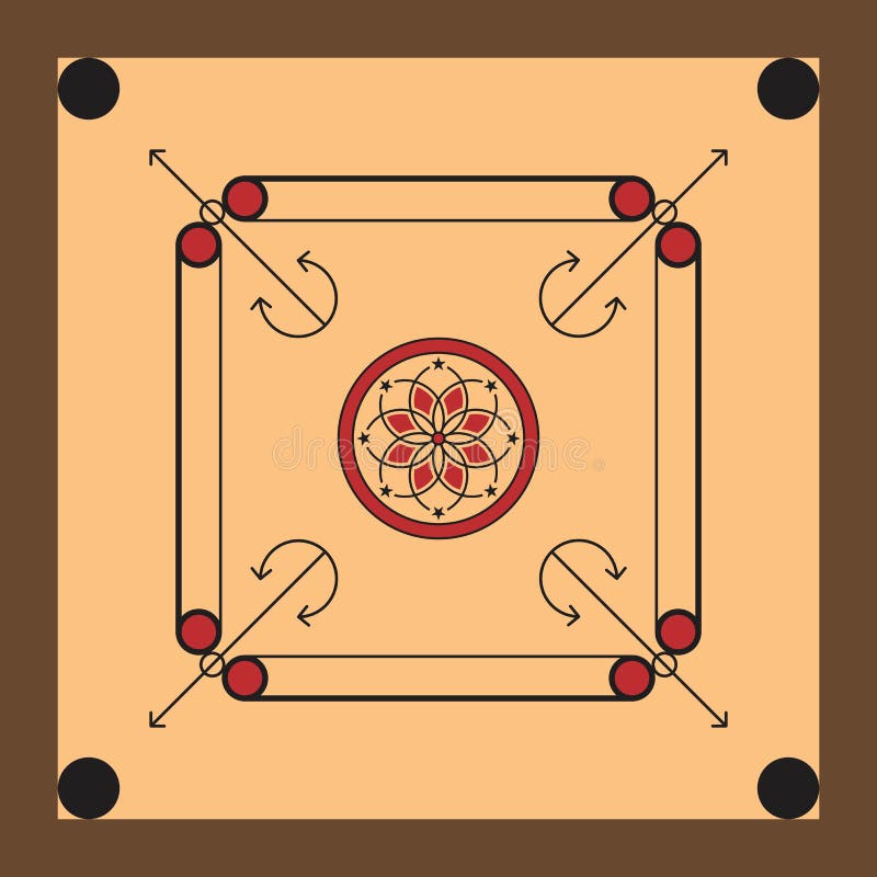 Various Family Game Board, Carrom Board. Stock Illustration - Illustration  of frame, gaming: 152939327