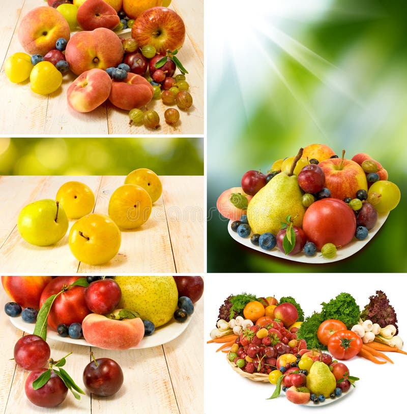 Mix fruits and vegetables stock image. Image of apple 24748941