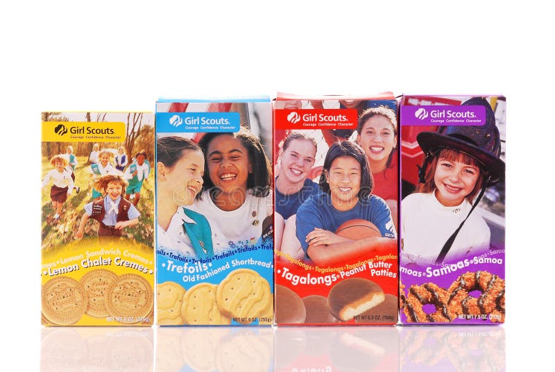 Various Girl Scout Cookies