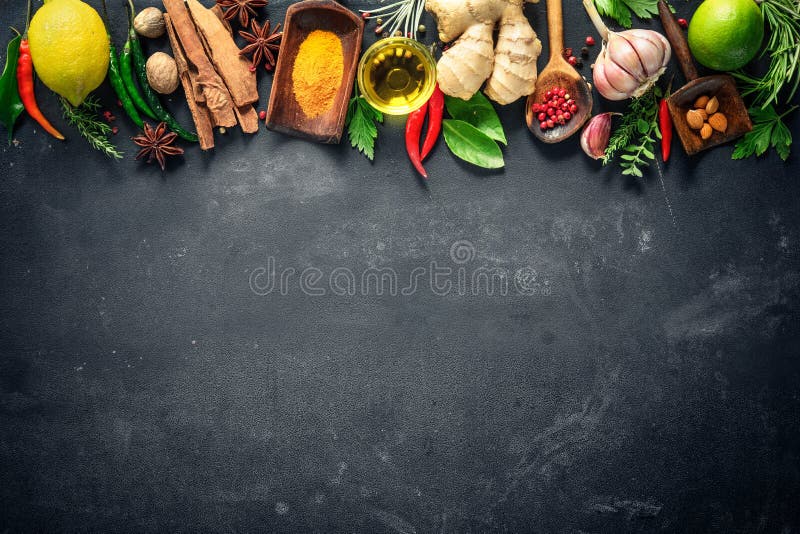 Various herbs and spices royalty free stock photography Various herbs and spices royalty free stock photography