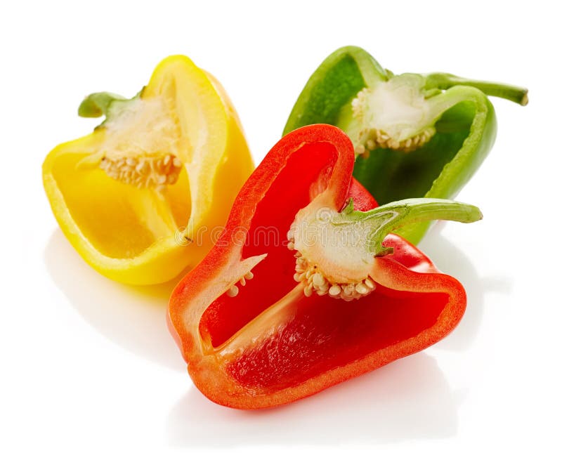 Half of red paprika stock photo. Image of eating, salad 66049758