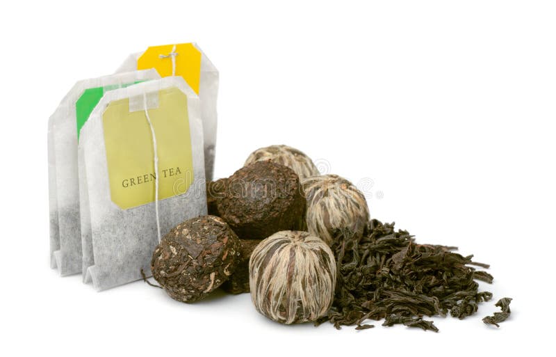 Various kinds of tea royalty free stock photography