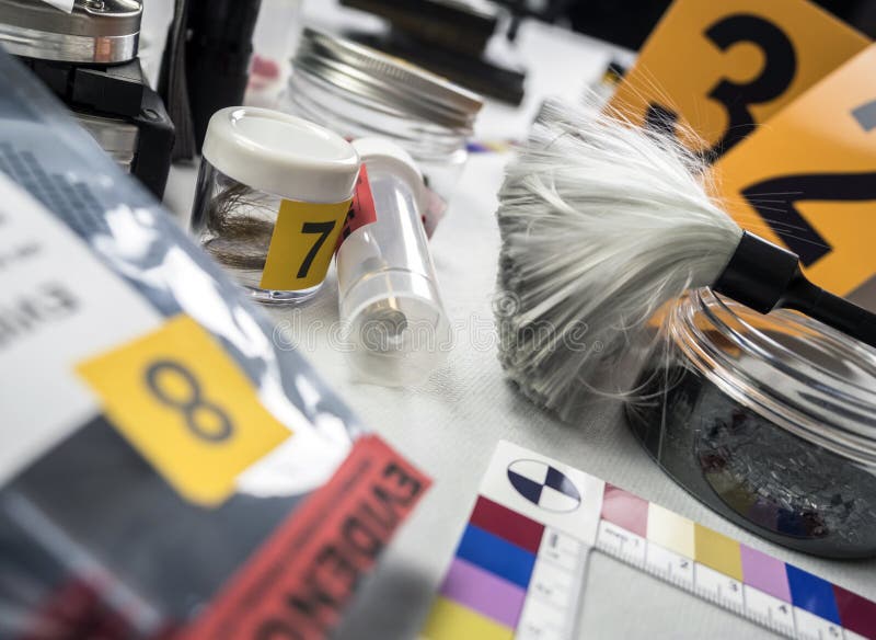 Various Laboratory Tests Forensic Equipment Stock Photo Image of