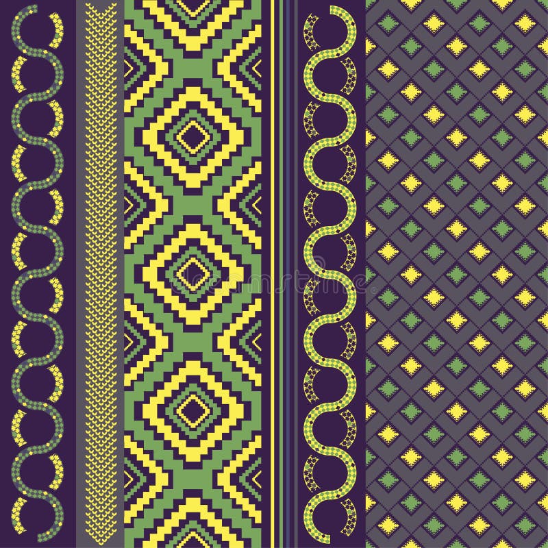 Various motifs in assorted color vector illustration