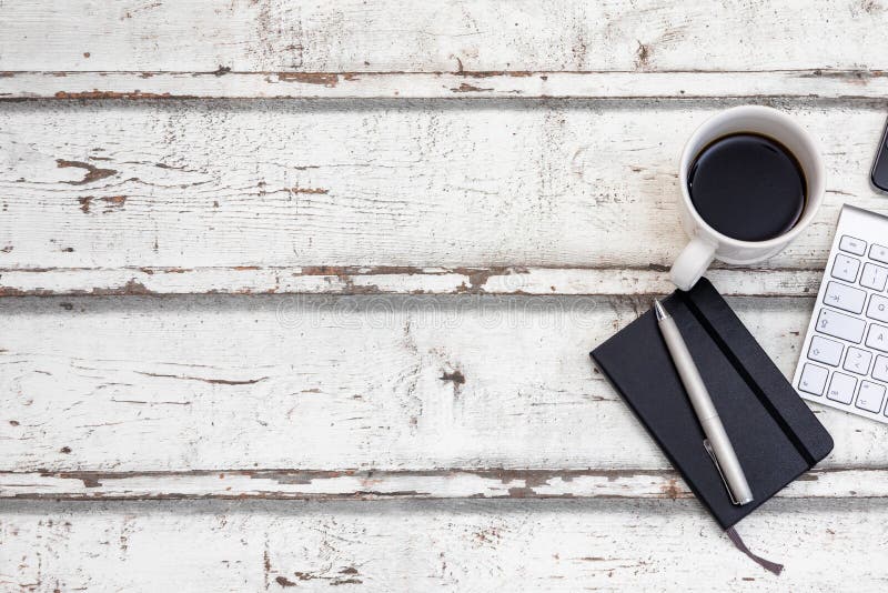 Top view on an office desk stock photo. Image of business 168290010