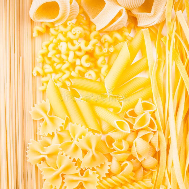 Various pasta stock image. Image of pasta, farfalle, colorful 35400439