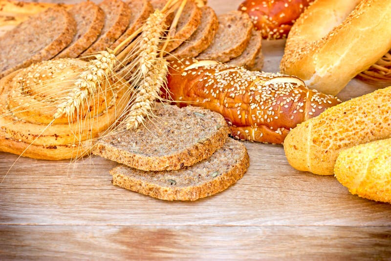 Various pastries and breads
