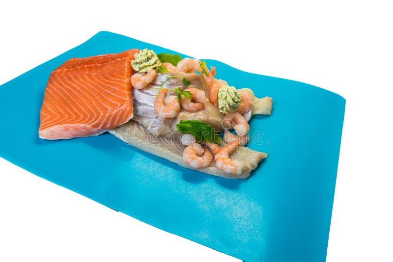 Various raw fish species stock photo. Image of foods 80889600