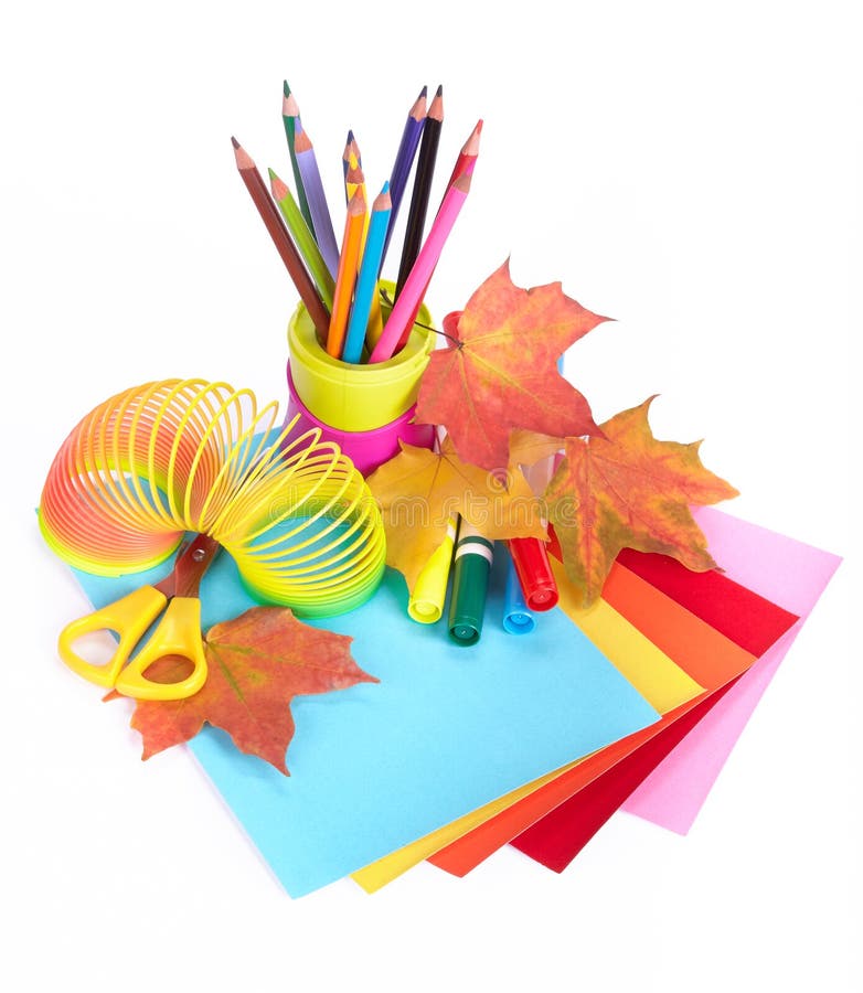 Various school accessories to children s creativity