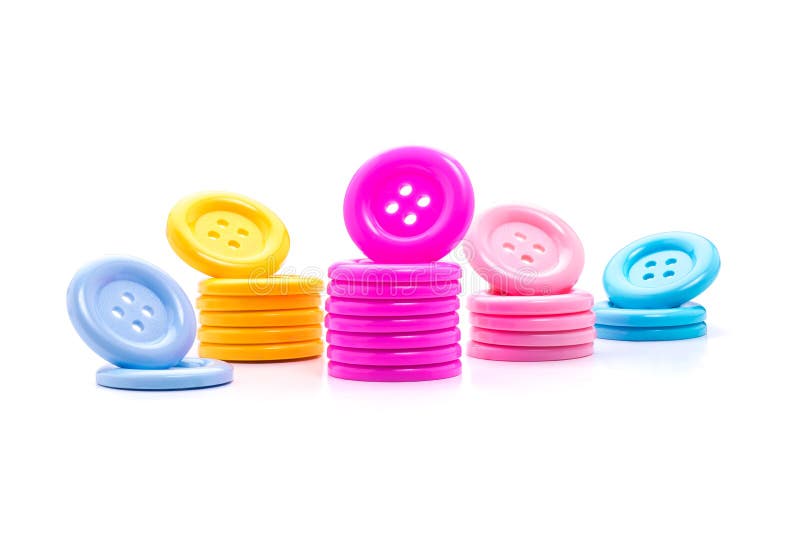 Various sewing button stock photo. Image of assorted 41853462