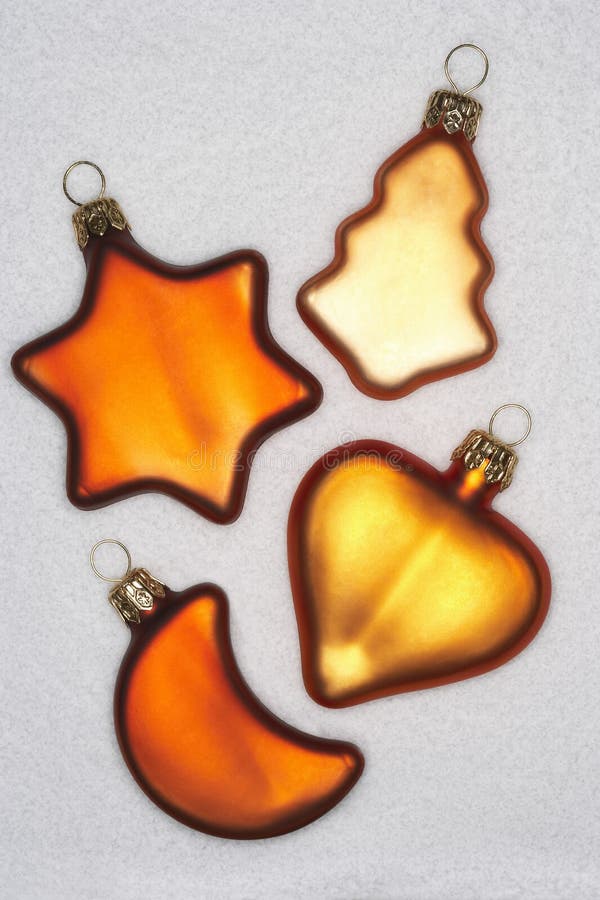 Various Shaped Christmas Tree Decoration Stock Photo Image of custom, decor 12640092