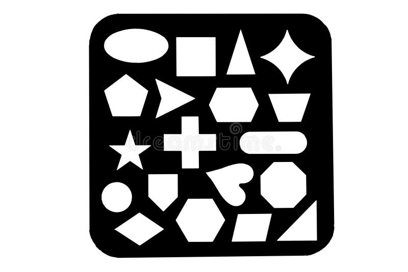 Various stencil shapes stock illustration. Illustration of urban 106920822