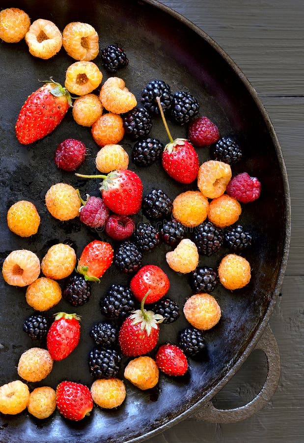 Various summer berries