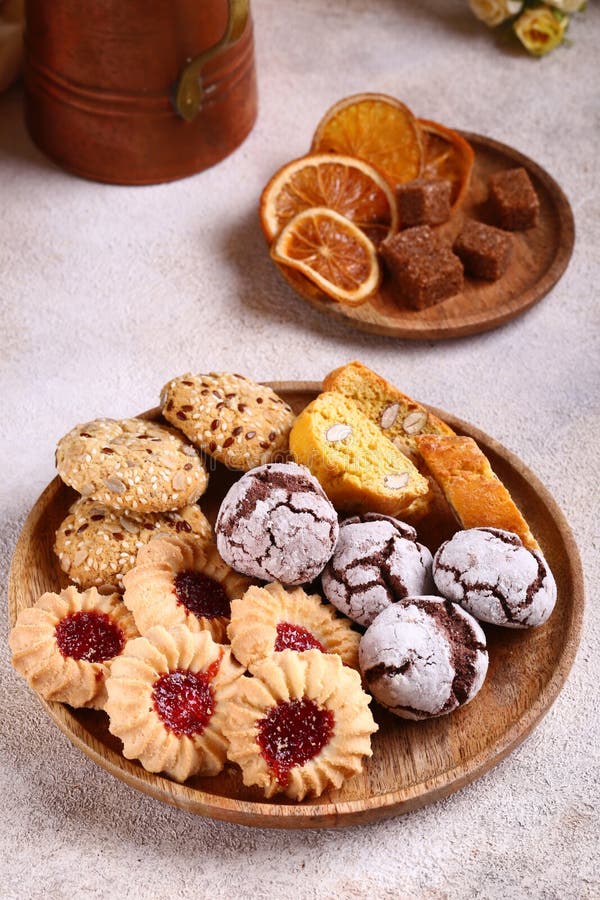 Various Sweet Pastries Cookies Stock Image Image of sweet, pastries