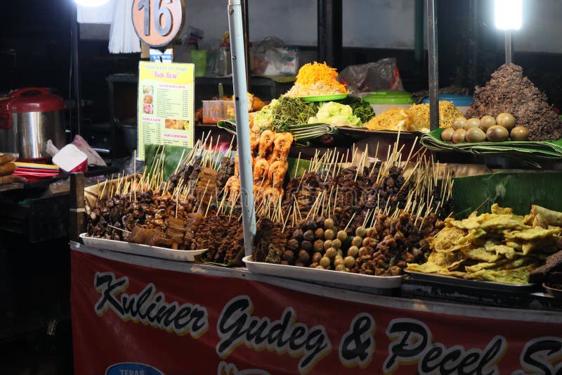 Various Traditional Javanese Street Food Editorial Photo - Image of