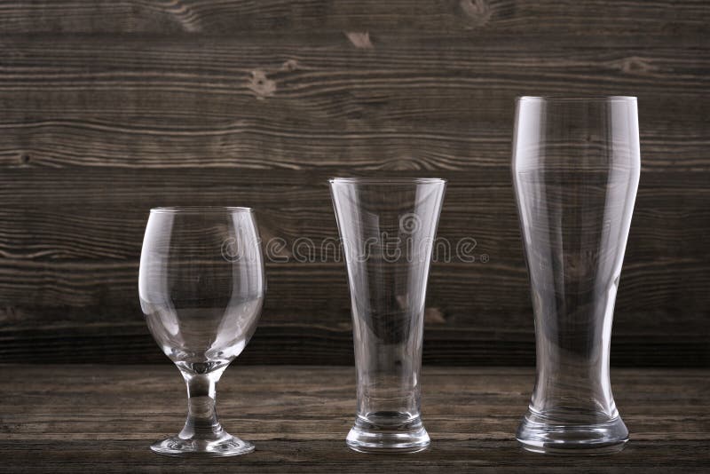 Various types beer glasses stock photography Various types beer glasses stock photography