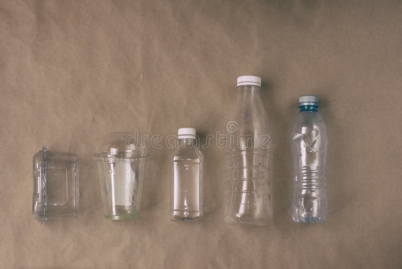 Recycled small bottles various sizes