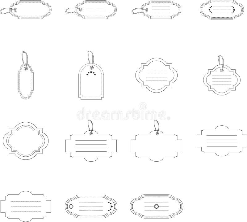 Various Types of Price Tags Stock Illustration Illustration of ideas