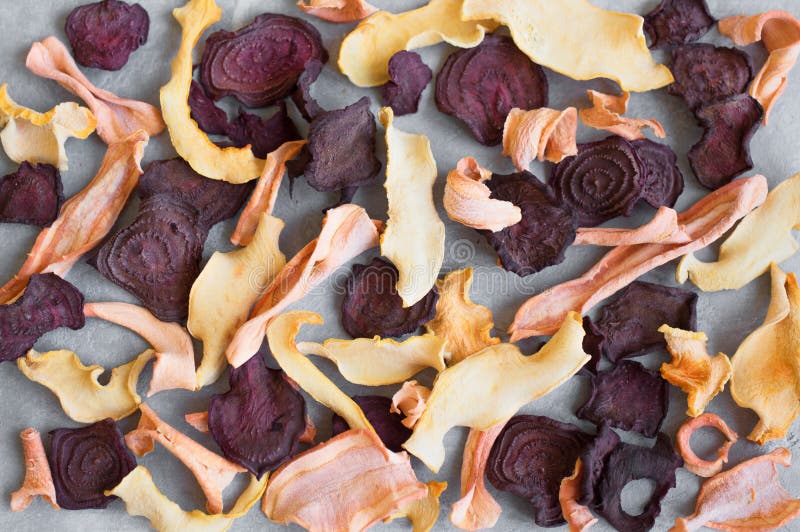 Vegetable dehydrated chips stock photo. Image of colorful 123508372
