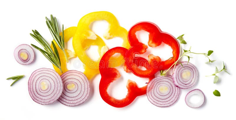 Various vegetables and spices royalty free stock photo