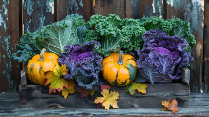 Various veggies in a box royalty free stock image