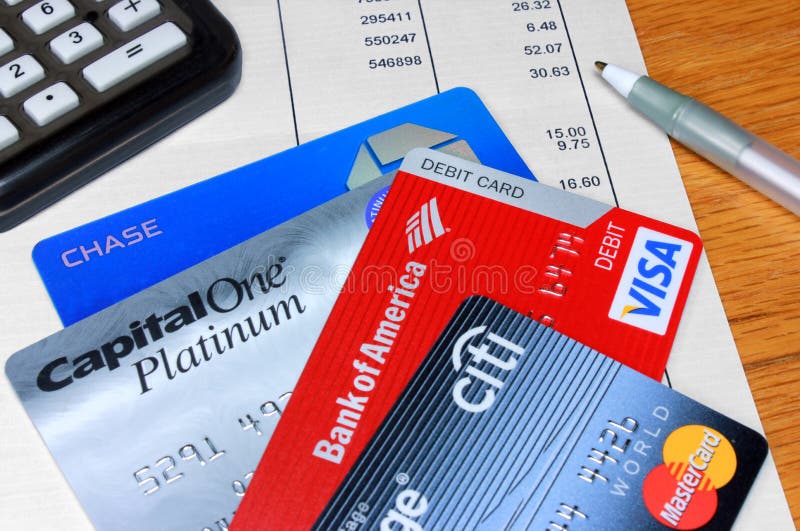 Variété de cartes de crédit et de débit