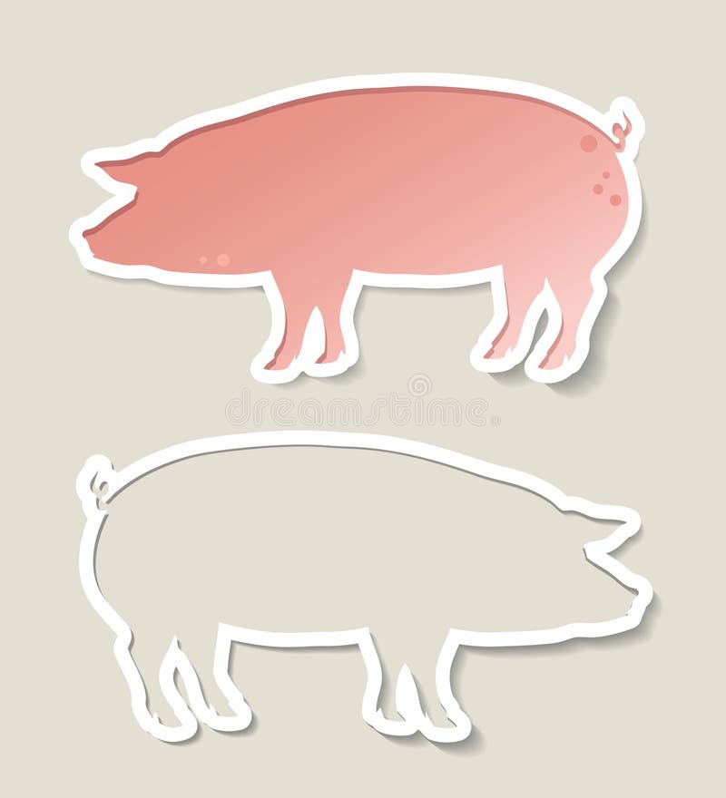 Varkensbanner stock illustratie