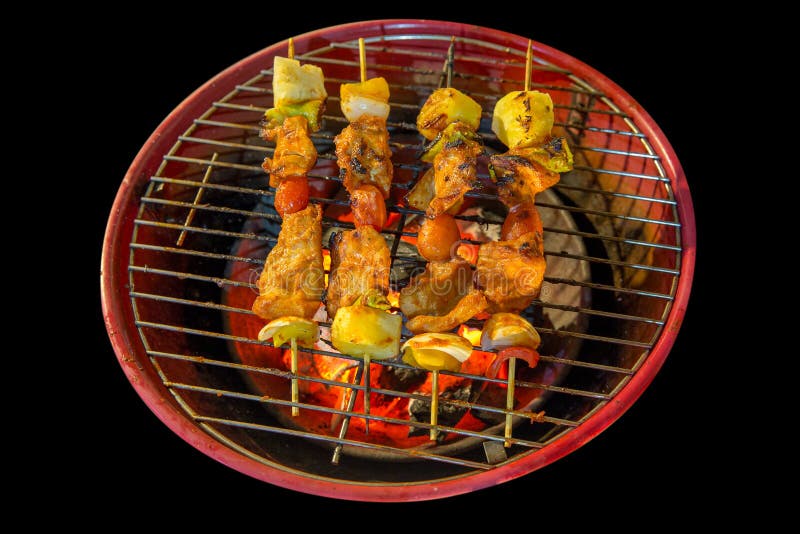 Varkensvleesbbq het buffet, concentreert selectief royalty-vrije stock afbeelding Varkensvleesbbq het buffet, concentreert selectief royalty-vrije stock afbeelding