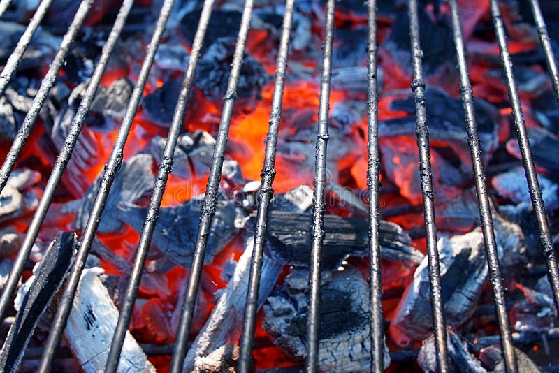 Varm BBQ-närbild royaltyfri bild Varm BBQ-närbild royaltyfri bild