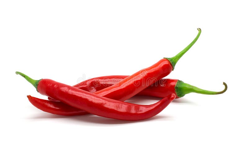 Varm röd chili- eller chilipeppar royaltyfria foton