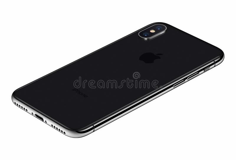 Download Perspective View Space Gray Apple IPhone X Back Side ...